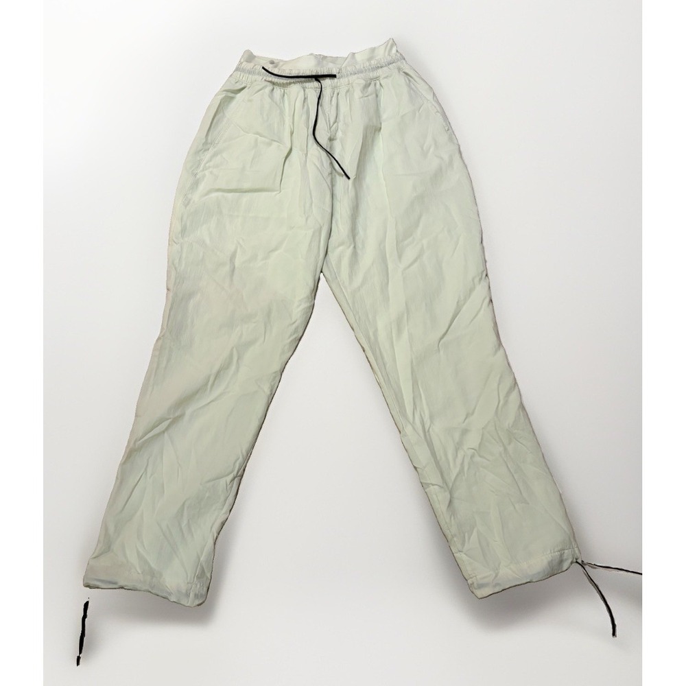 GYMSHARK CTY Pants Light Green Drawstring Track Lightweight Womens Sz L
